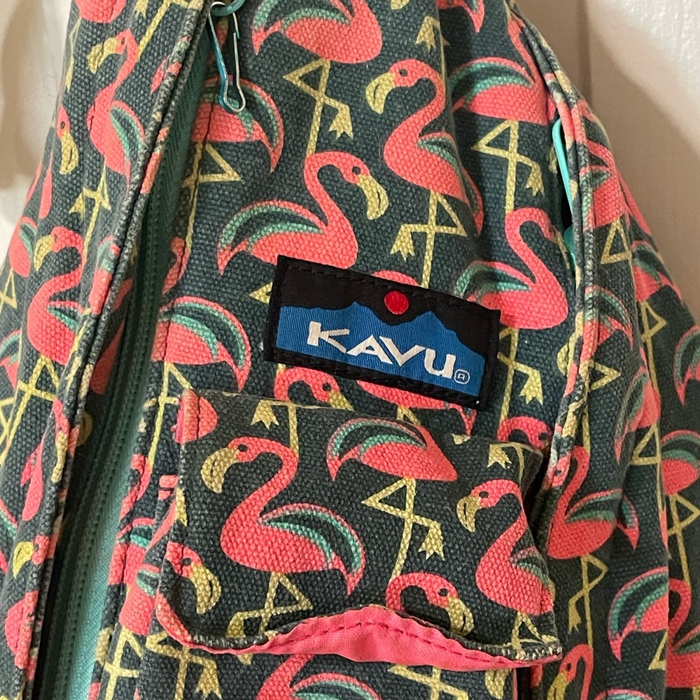 Kavu rope bag with flamingo pattern - Picture 2 of 4